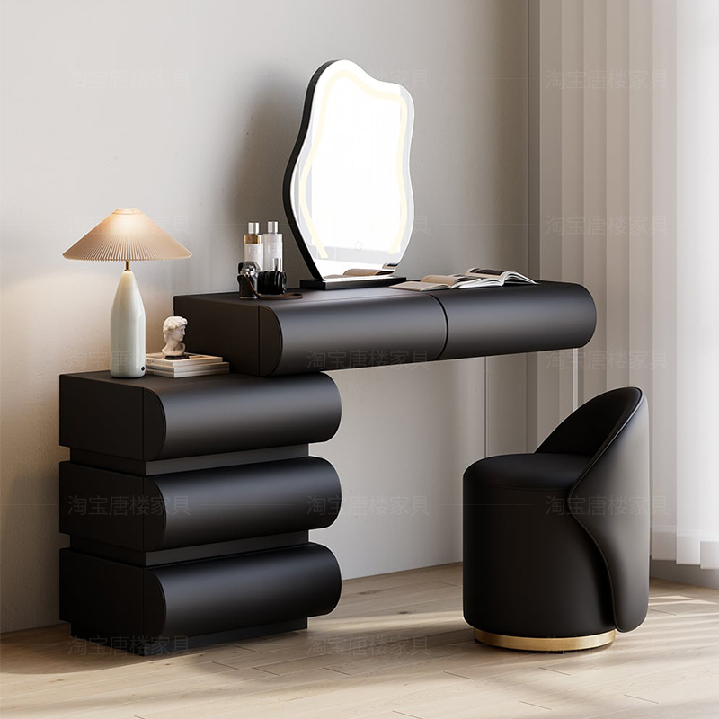 Makeup Beauty Lounge - Nowoczesna drewniana toaletka w stylu vintage,