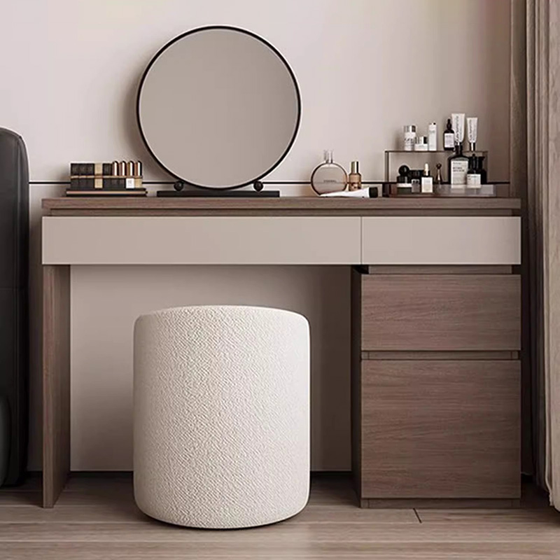 Makeup Beauty Lounge - Drewniana Półka Toaletka Nowoczesna Narożna Szafka