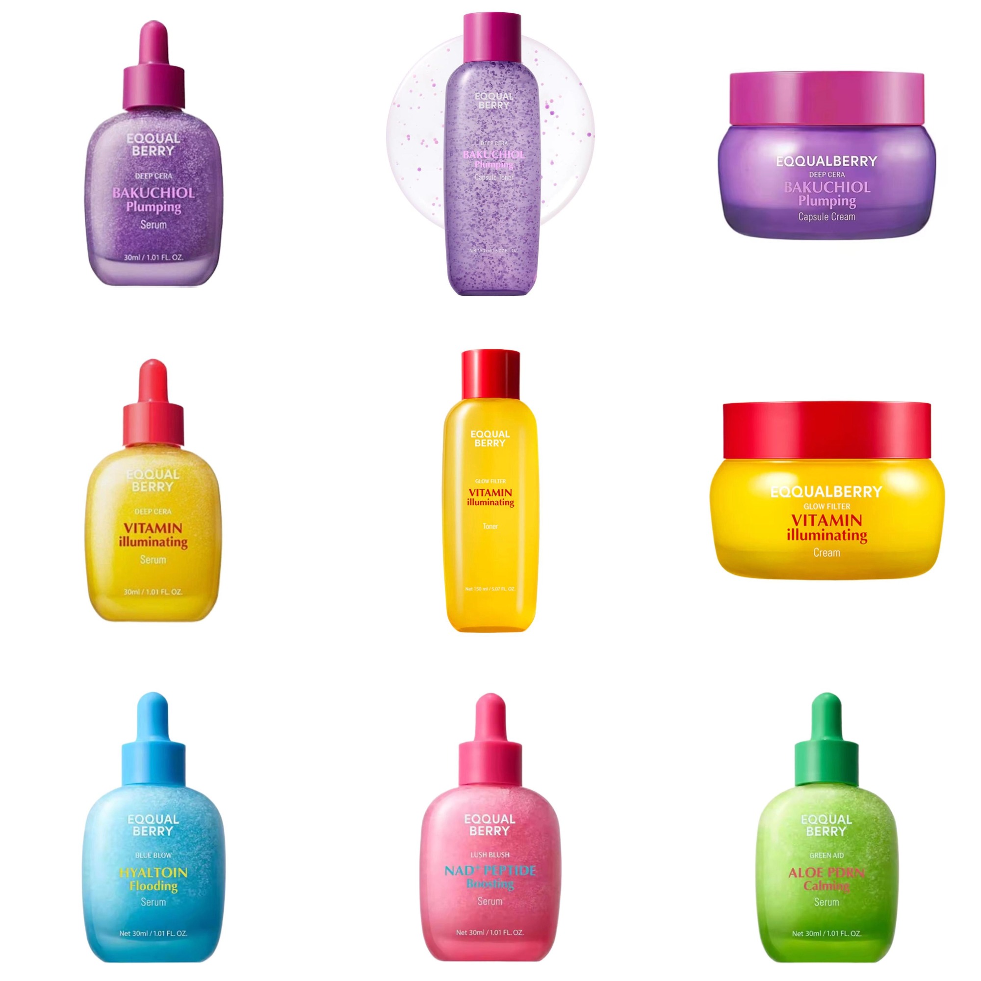 Vitamin C Serum Face - EQQUALBERRY BAKUCHIOL Serum Ujędrniające 5,000 PPM