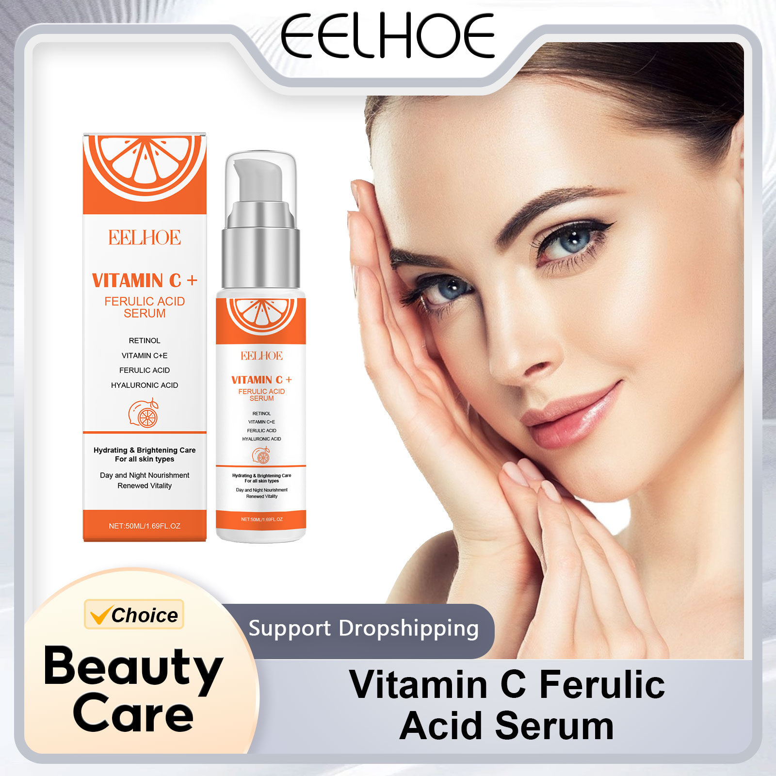 Vitamin C Serum Face - EELHOE Vitamin C E Serum z
