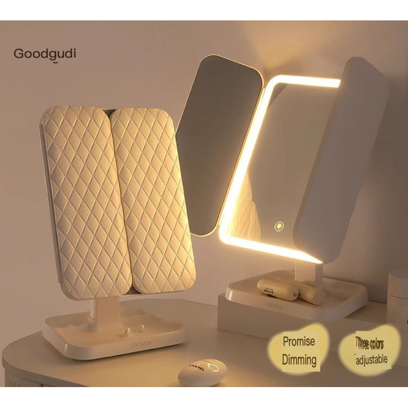 Lusterko do makijażu LED Gudi  – Beauty Makeup Definition recenzja i cena