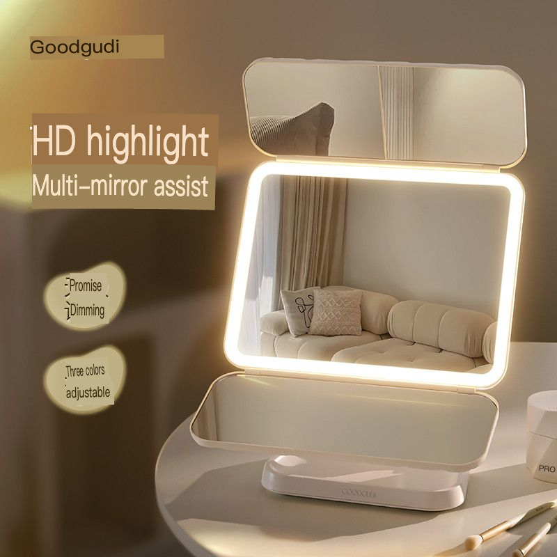 Lusterko do makijażu LED Gudi  – Beauty Makeup Definition recenzja i cena