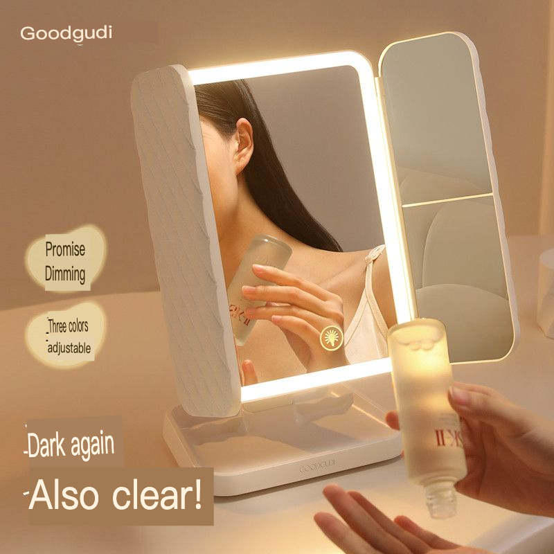 Lusterko do makijażu LED Gudi  – Beauty Makeup Definition recenzja i cena