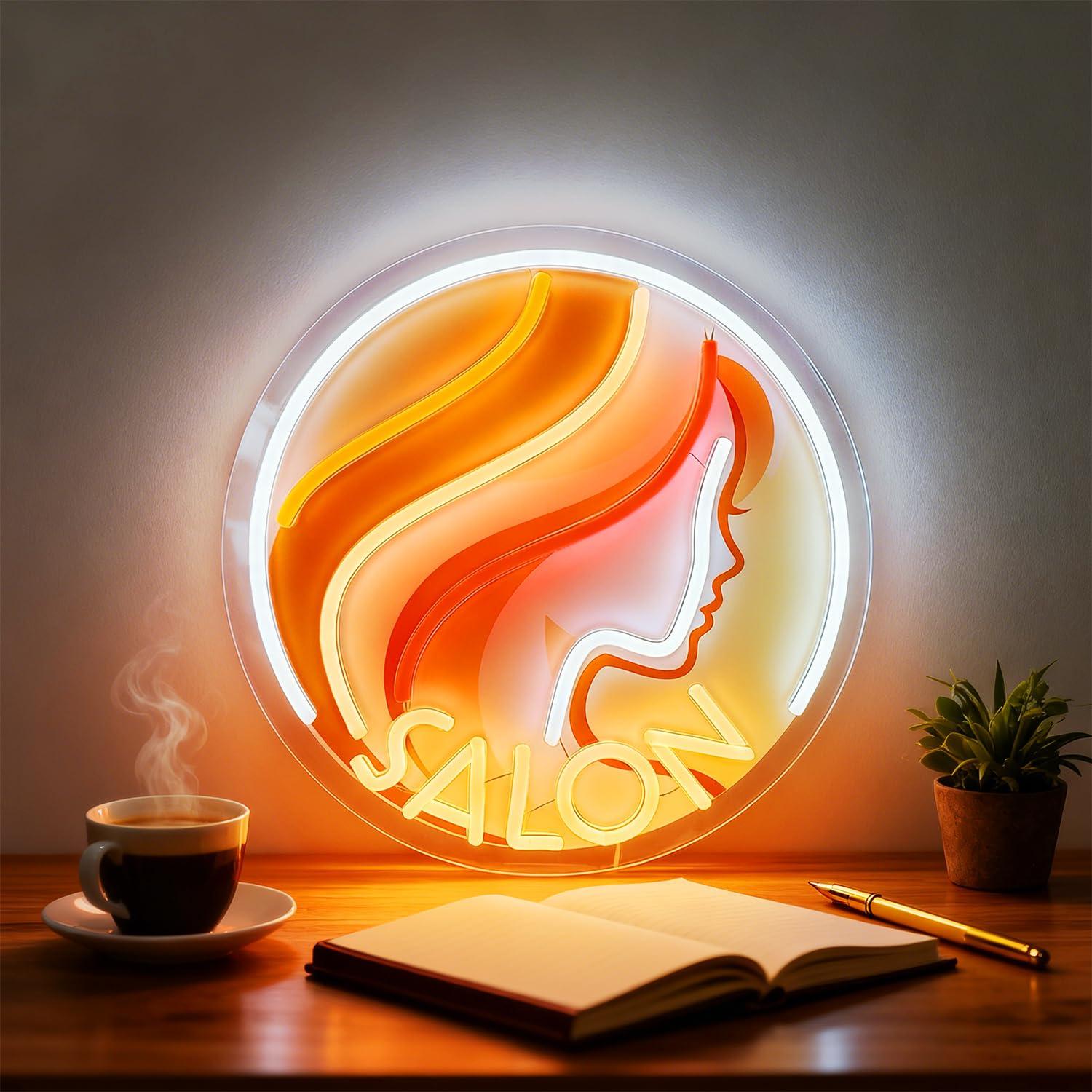 Neonowy szyld LED z profilem k – Makeup Beauty Lounge recenzja i cena
